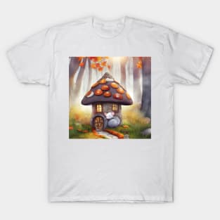 The Cute Mushroom Mouse House T-Shirt